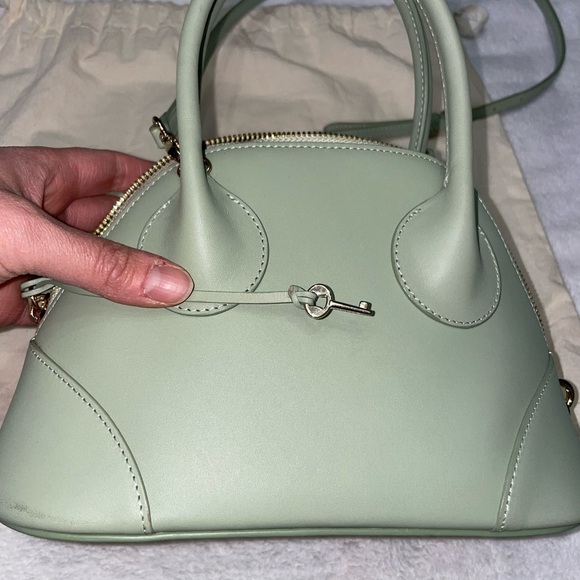 A.P.C Emma Logo Printed Mini Bag - Green - Picture 2 of 5
